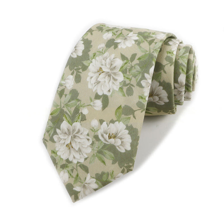 Elegante Herren-Krawatte aus Baumwolle im Vintage-Stil mit Blumenmuster - Stil Nr. 12 - image 12