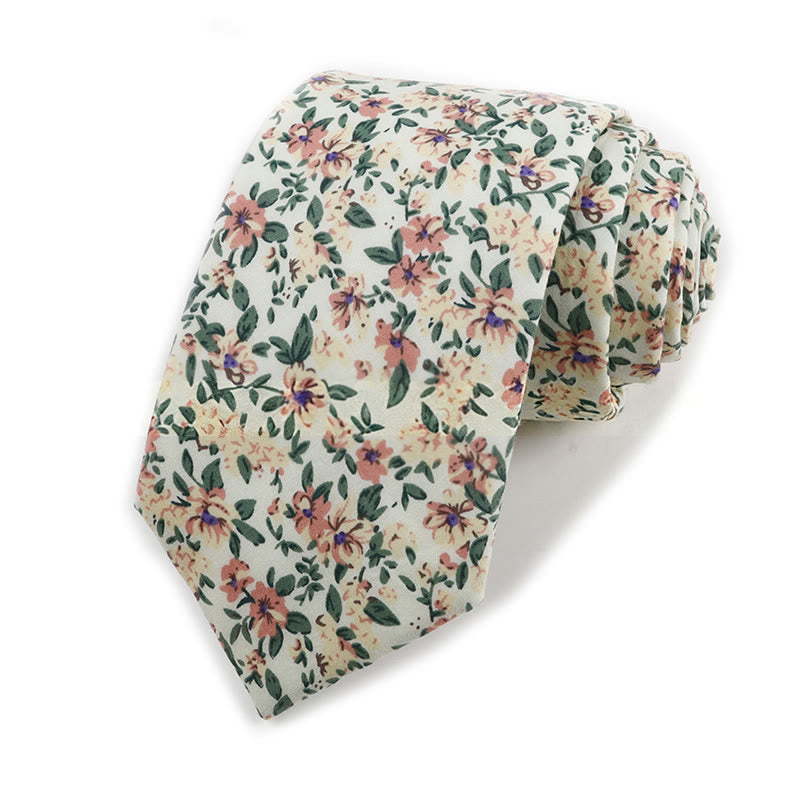 Elegante Herren-Krawatte aus Baumwolle im Vintage-Stil mit Blumenmuster - Stil Nr. 16 - image 16