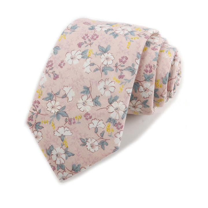 Elegante Herren-Krawatte aus Baumwolle im Vintage-Stil mit Blumenmuster - Stil Nr. 18 - image 18