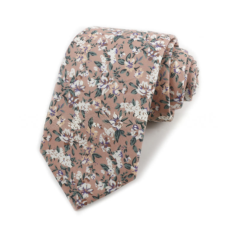 Elegante Herren-Krawatte aus Baumwolle im Vintage-Stil mit Blumenmuster - Stil Nr. 7 - image 7