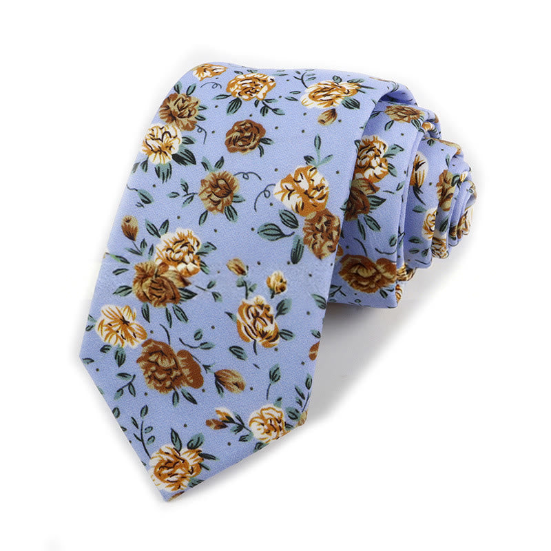 Elegante Herren-Krawatte aus Baumwolle im Vintage-Stil mit Blumenmuster - Stil Nr. 8 - image 8