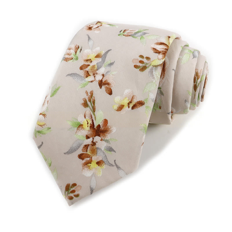 Elegante Herren-Krawatte aus Baumwolle im Vintage-Stil mit Blumenmuster - Stil Nr. 14 - image 14
