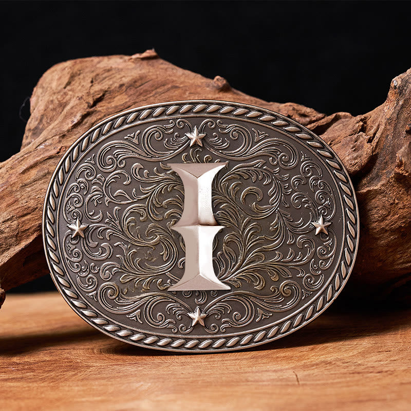 Zeitloser Herren-Ledergürtel mit DIY-Anfangsbuchstaben-Silberschnalle - I - Ohne Gürtel - image 11