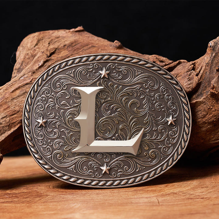 Zeitloser Herren-Ledergürtel mit DIY-Anfangsbuchstaben-Silberschnalle - L - Ohne Gürtel - image 14