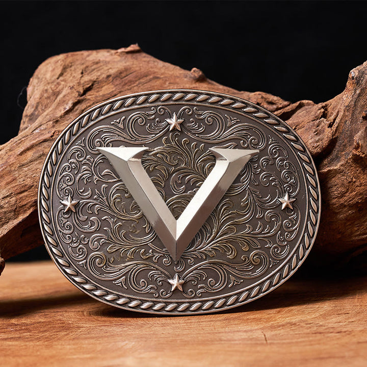 Zeitloser Herren-Ledergürtel mit DIY-Anfangsbuchstaben-Silberschnalle - V - Ohne Gürtel - image 23