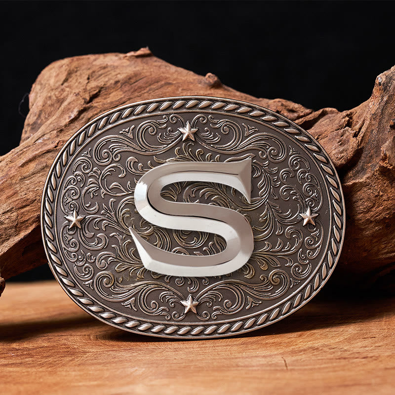 Zeitloser Herren-Ledergürtel mit DIY-Anfangsbuchstaben-Silberschnalle - S - Ohne Gürtel - image 20