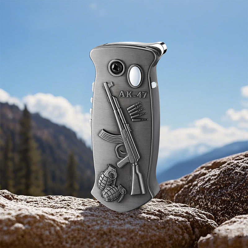 2-in-1 Outdoor-Multifunktions-Klappmesser mit Schnitzfunktion und Feuerzeug - Schwarz - Stil Nr. 3 - image 25