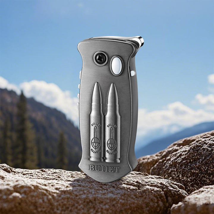 2-in-1 Outdoor-Multifunktions-Klappmesser mit Schnitzfunktion und Feuerzeug - Schwarz - Stil Nr. 2 - image 24