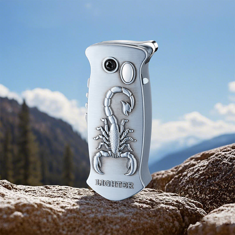 2-in-1 Outdoor-Multifunktions-Klappmesser mit Schnitzfunktion und Feuerzeug - Silber - Stil Nr. 9 - image 21