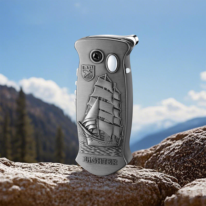 2-in-1 Outdoor-Multifunktions-Klappmesser mit Schnitzfunktion und Feuerzeug - Schwarz - Stil Nr. 10 - image 32