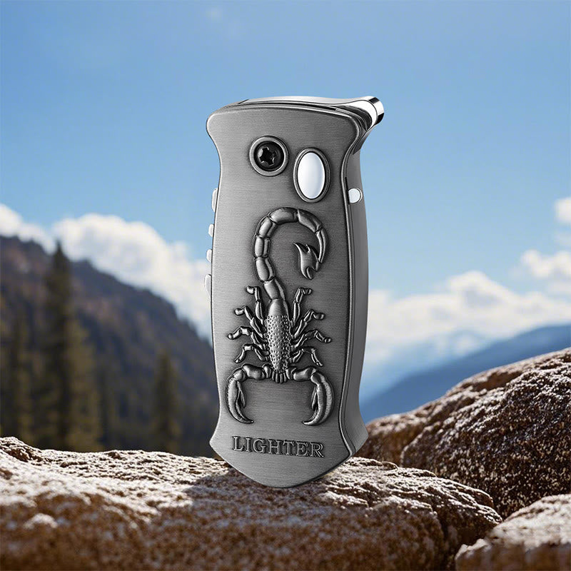 2-in-1 Outdoor-Multifunktions-Klappmesser mit Schnitzfunktion und Feuerzeug - Schwarz - Stil Nr. 9 - image 31