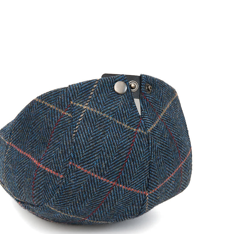 Leichte, karierte Sommer-Baskenmütze - image 3