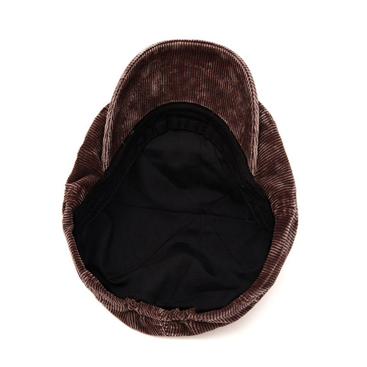 Retro-inspirierte, einfarbige Cord-Schiebermütze - image 7