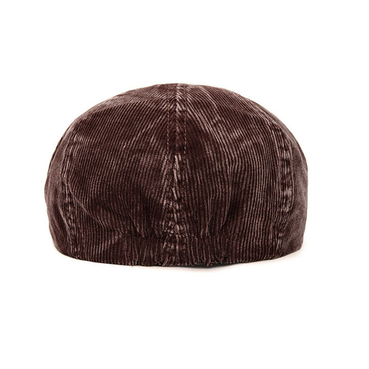 Retro-inspirierte, einfarbige Cord-Schiebermütze - image 6