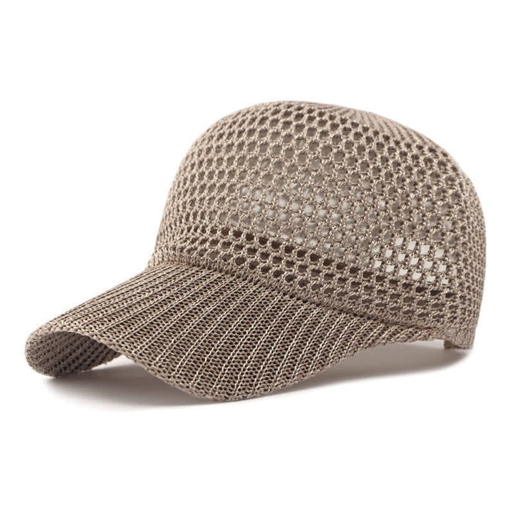 Lässige, leichte, klassische Mesh-Sommer-Baseballkappe - Khaki - M (22"-22 7/8") - image 8