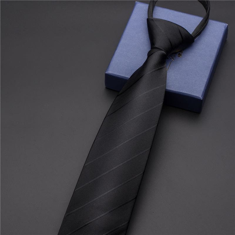 Vintage-Herrenkrawatte mit Print und verziertem Krawattenclip - Stil Nr. 16 - Silber - image 21