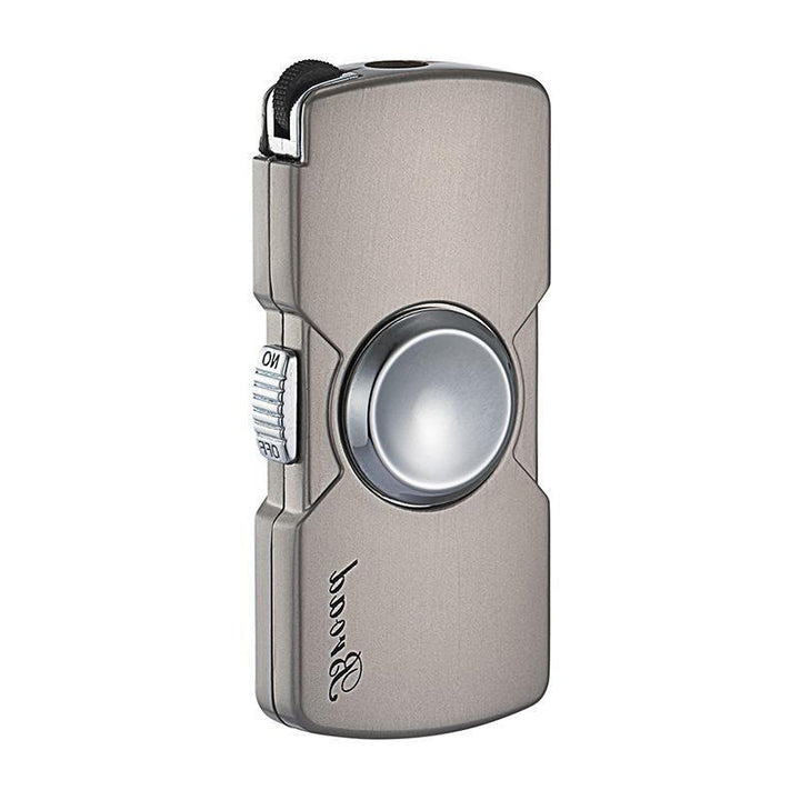 Fingertip Gyro Straight Windproof Blue Flame Feuerzeug - Silber - image 5