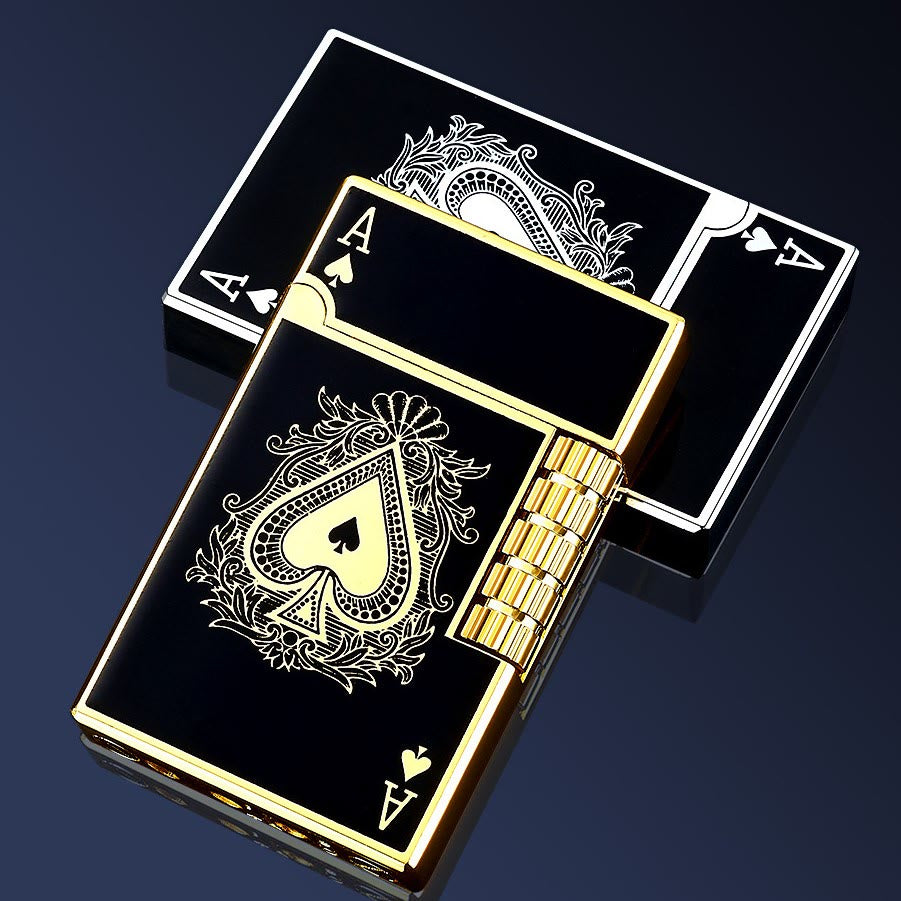 Metal Creative Poker Spades Ein Butanfeuerzeug - image 4
