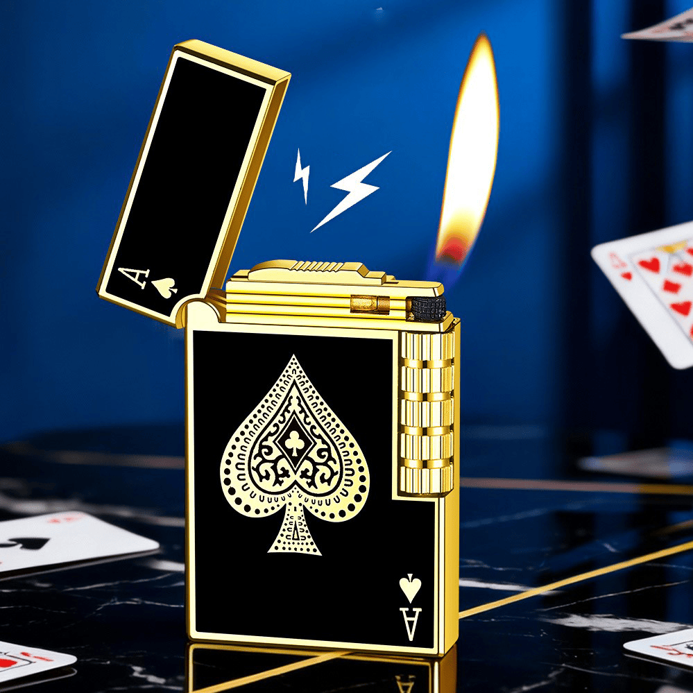 Metal Creative Poker Spades Ein Butanfeuerzeug - image 3