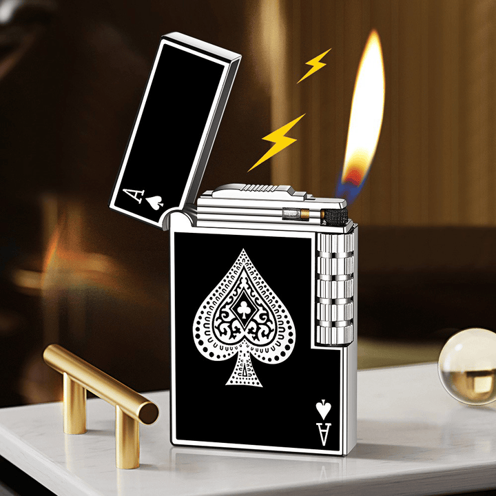 Metal Creative Poker Spades Ein Butanfeuerzeug - image 1