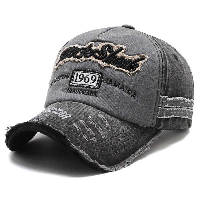 1969 Vintage Washed Color Blocked Summer Baseball Cap - Stil Nr. 1 - Verstellbar (22''-23 5/8'') - image 0