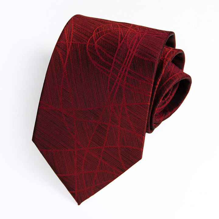 Luxuriöse Herren-Krawatte mit Farbverlauf und Jacquardmuster - Rot - image 1