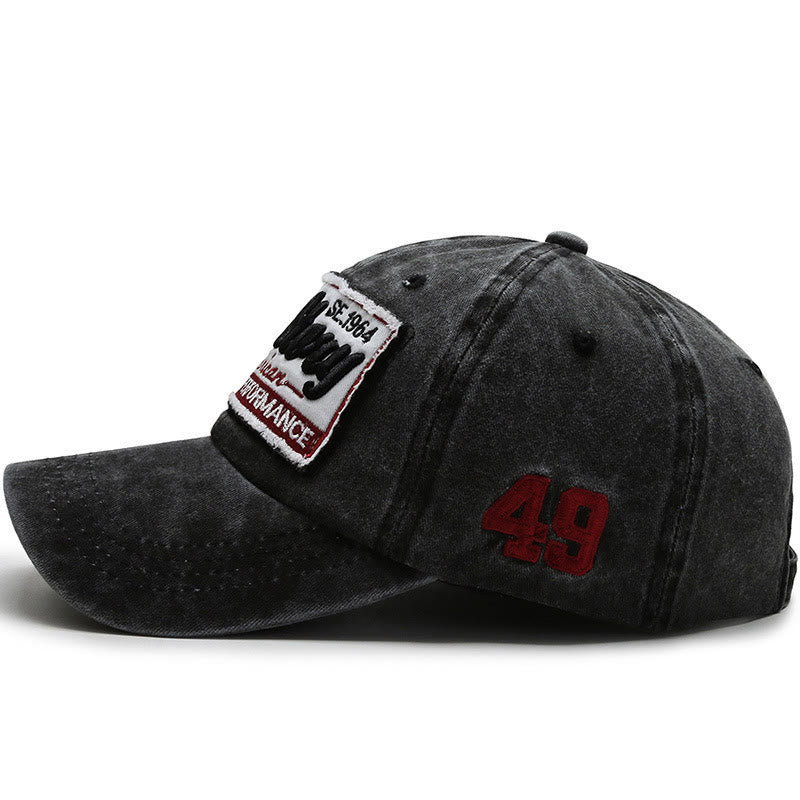 Baseballkappe aus gewaschener Baumwolle mit aufgesticktem Patch von New Story - image 1