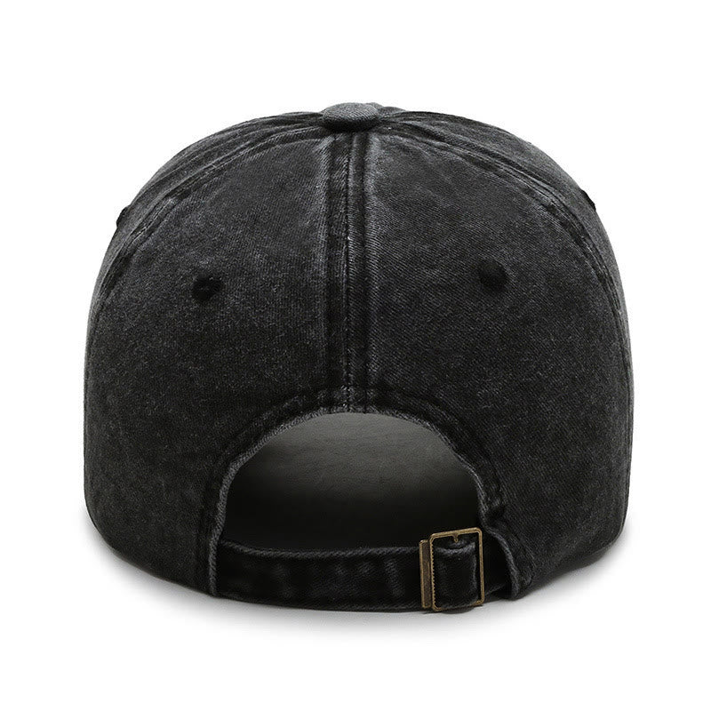 Baseballkappe aus gewaschener Baumwolle mit aufgesticktem Patch von New Story - image 3
