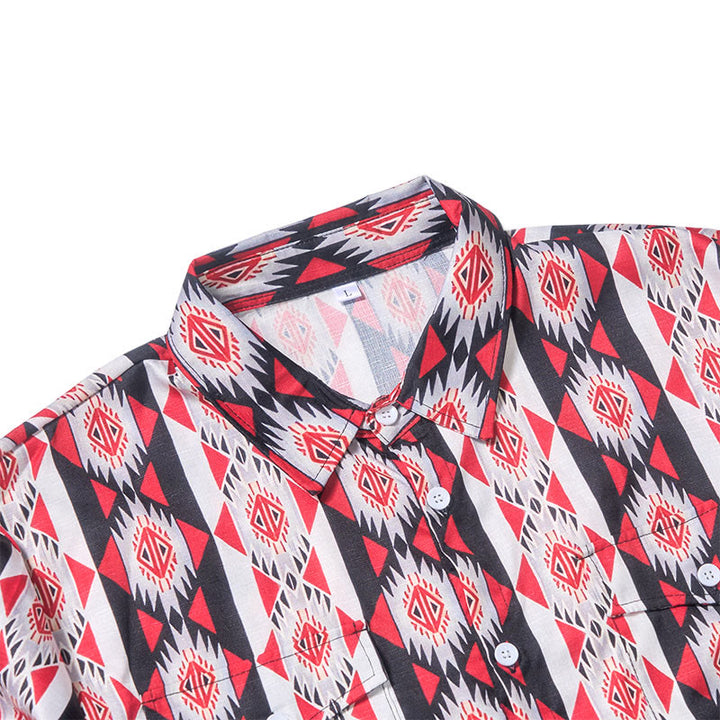 Herren-Westernhemd mit Navajo-Geometrie-Print - image 6