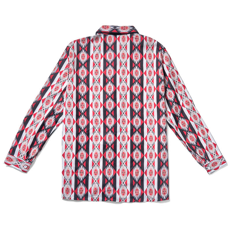 Herren-Westernhemd mit Navajo-Geometrie-Print - image 5