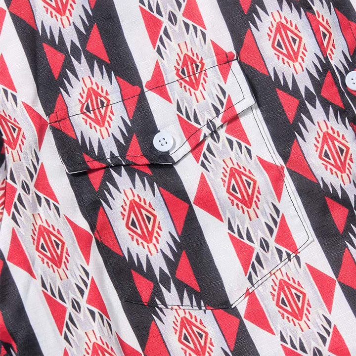 Herren-Westernhemd mit Navajo-Geometrie-Print - image 7