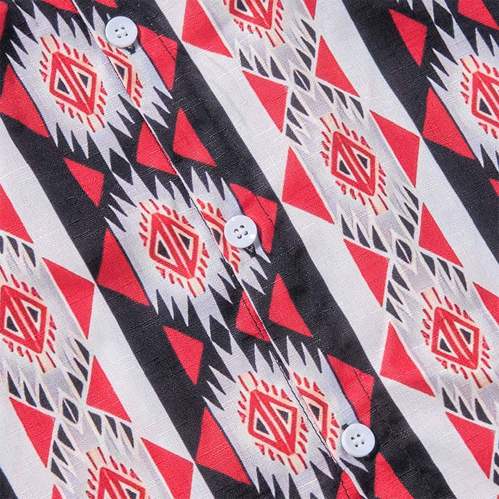 Herren-Westernhemd mit Navajo-Geometrie-Print - image 8