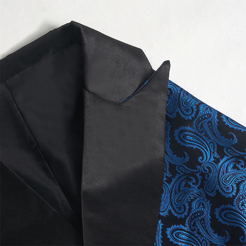 Retro-Weste für Herren mit Paisley-Jacquardmuster, zweireihig geknöpft - image 9