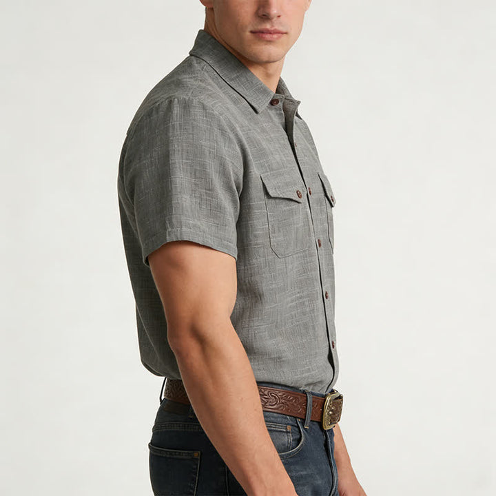 Herren-Freizeithemd im Westernstil mit Brusttaschen - image 2