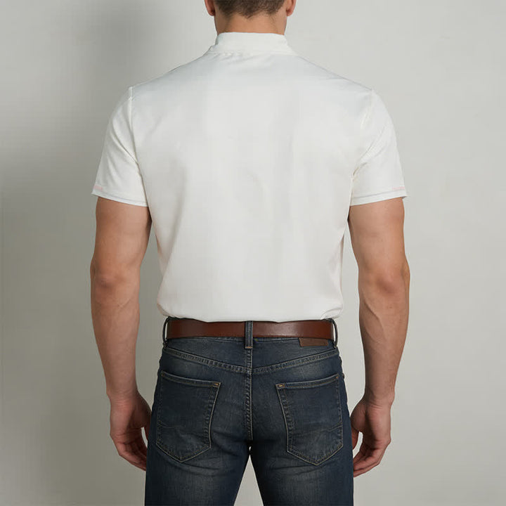 Lässiges Herren-Sommerhemd mit 3D-Druck und kurzen Ärmeln - image 3