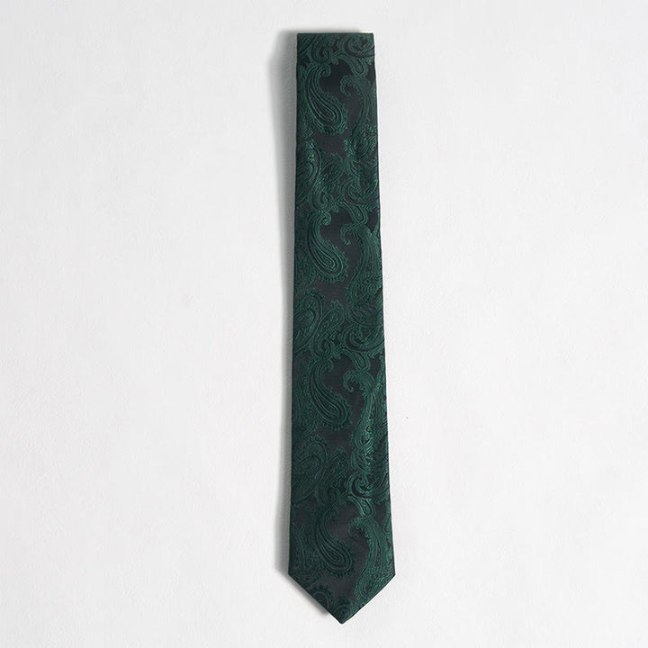 3-teiliges elegantes Herren-Anzugwesten-Set mit Paisley-Jacquardmuster - image 16