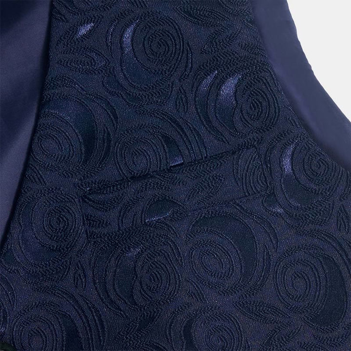 Herren-Anzugweste mit Paisleymuster und drei Taschen - image 7