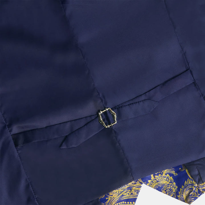 Exquisite Herren-Anzugweste mit Paisley-Heißprägung - image 5