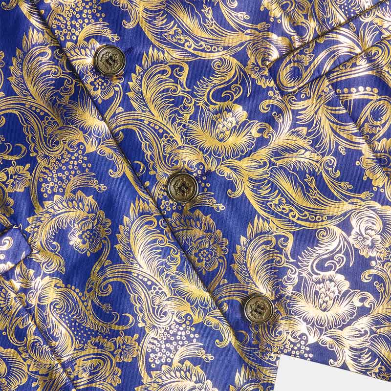Exquisite Herren-Anzugweste mit Paisley-Heißprägung - image 7