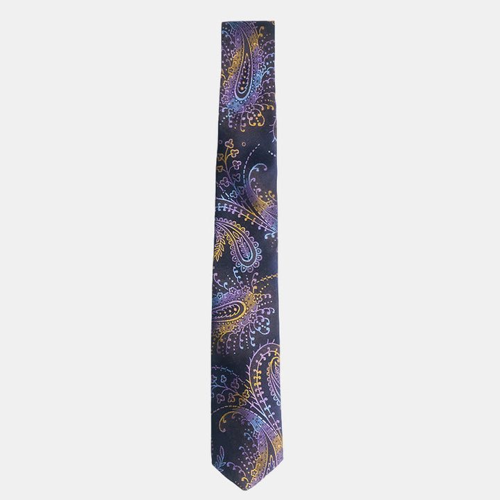 3-teiliges Herren-Anzugwesten-Set im Retro-Paisley-Muster - image 13