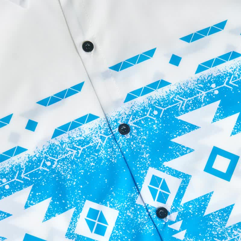 Herren-Westernhemd mit geometrischem Aztekenmuster im Südweststil - image 8