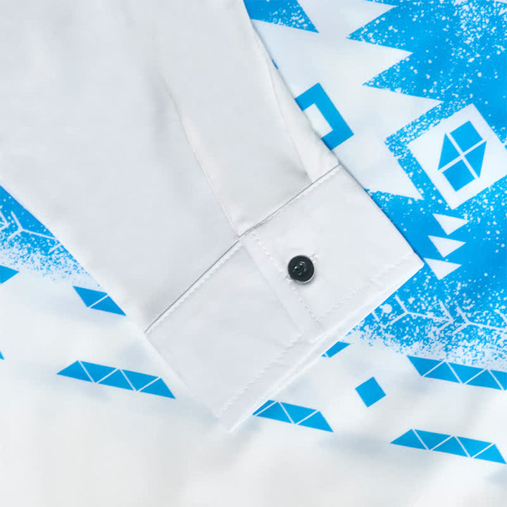 Herren-Westernhemd mit geometrischem Aztekenmuster im Südweststil - image 9