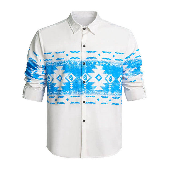 Herren-Westernhemd mit geometrischem Aztekenmuster im Südweststil - image 4