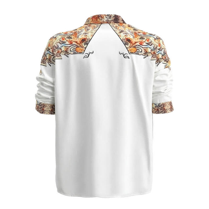 Herren-Retro-Westernhemd mit Paisley-Muster und 3D-Druck - image 5