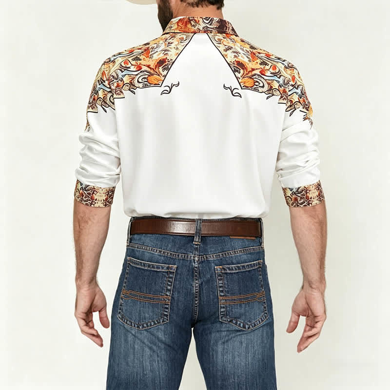 Herren-Retro-Westernhemd mit Paisley-Muster und 3D-Druck - image 2