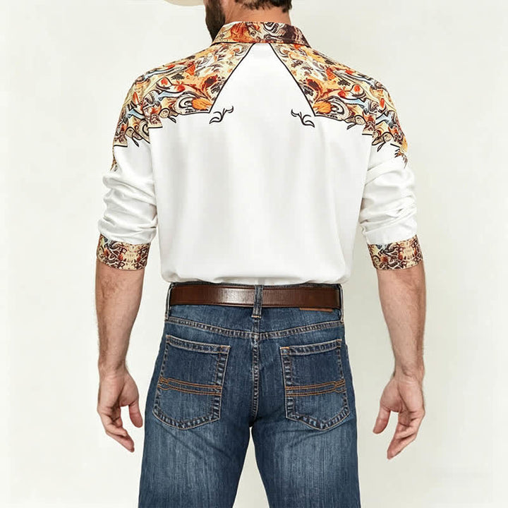 Herren-Retro-Westernhemd mit Paisley-Muster und 3D-Druck - image 2