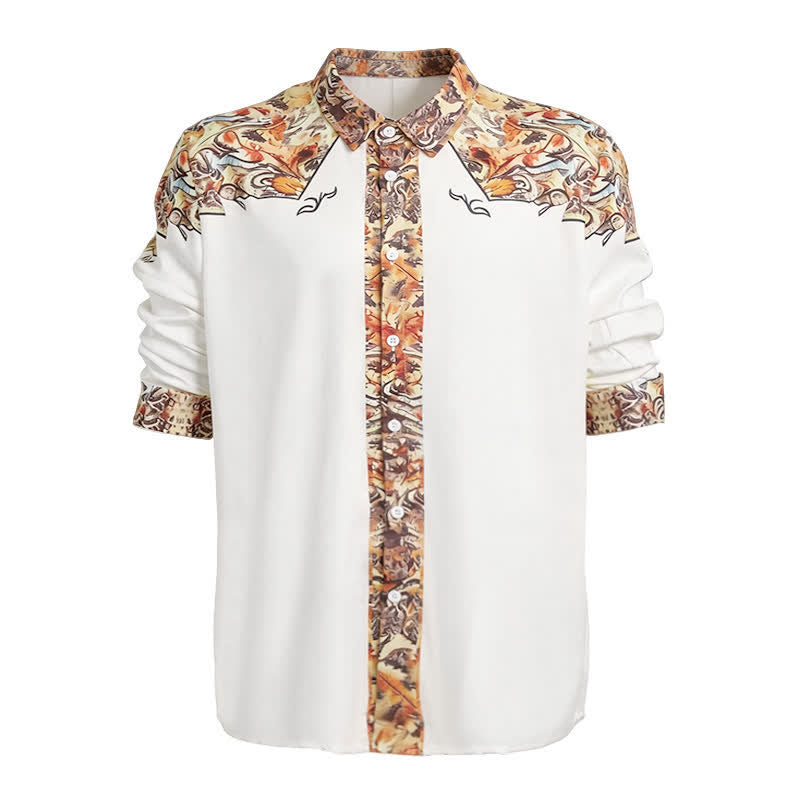 Herren-Retro-Westernhemd mit Paisley-Muster und 3D-Druck - image 4