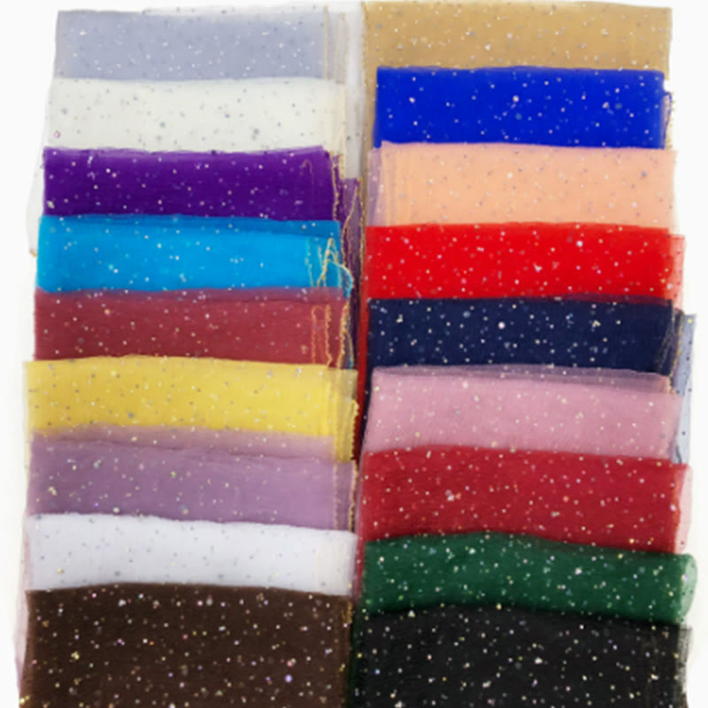 Leichter, glitzernder Sommerschal für Damen mit Strass- und Perlenbesatz - image 0