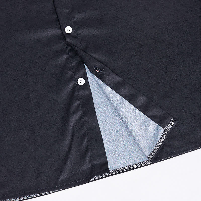 Herren-Cowboyhemd im Südwest-Azteken-Stil mit 3D-Druck, blau - image 6