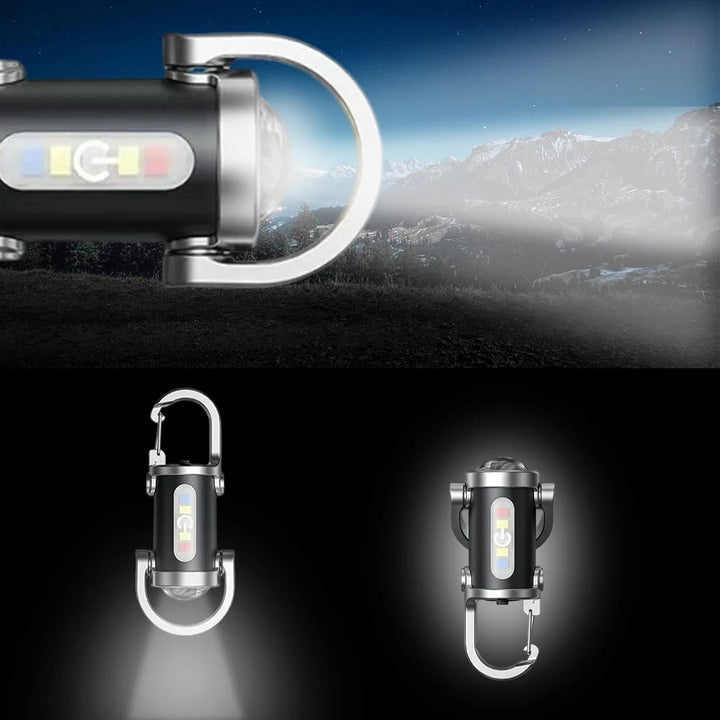 Multifunktionale, wasserdichte Mini-LED-Taschenlampe, tragbarer Schlüsselanhänger - image 2
